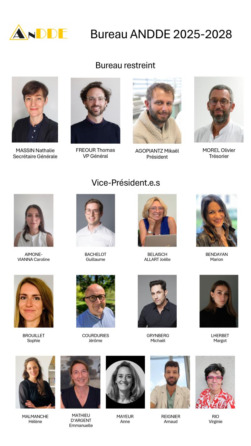 Le Bureau national de l'ANDDE vous présente ses meilleurs vœux pour l'année 2026 ! 🥳
L'ANDDE, c'est une Société savante composée de professionnel.le.s de la santé, d'universitaires et praticiens en sciences sociales, ainsi que de militant.e.s issu.e.